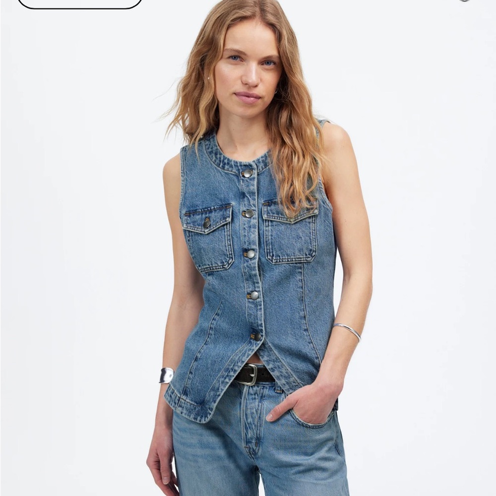 Madewell Blue Denim Button Down Shirt